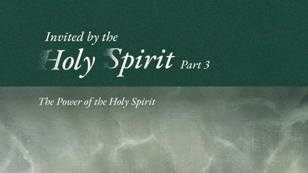 Invited by the Holy Spirit - III | Pr Keith Tay